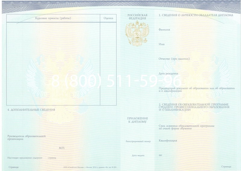 Купить Диплом колледжа (Спецбланк) 2014-2024 года в Рыбинске Купить Диплом колледжа (Спецбланк) 2014-2024 года в Рыбинске
